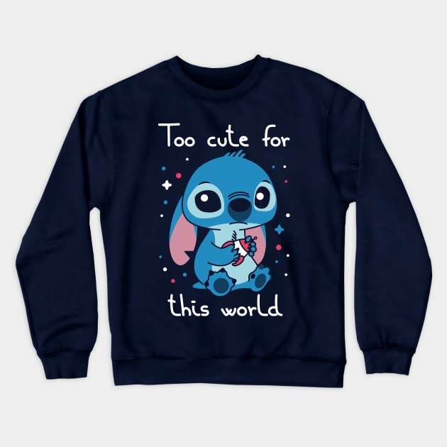 Too cute for this world Crewneck Sweatshirt by Domichan